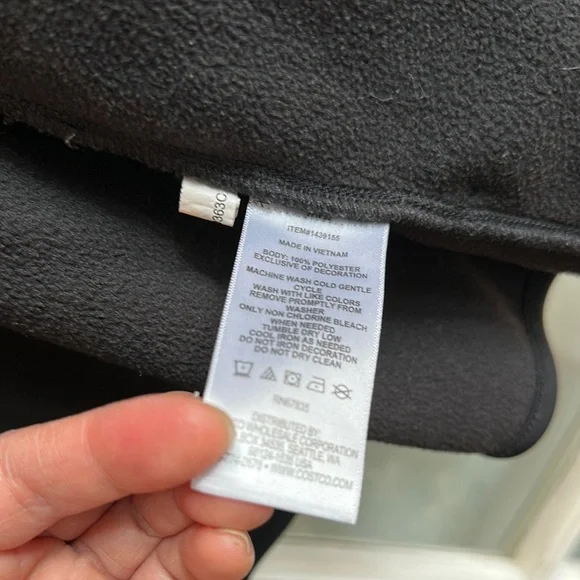 Nautica Black Jacket with Blue Trim - Picture 2 of 7